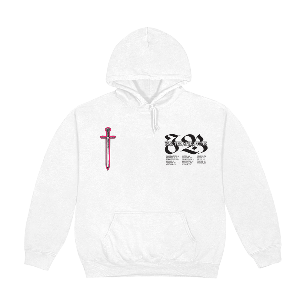 The Terrified Tour Date Hoodie Front