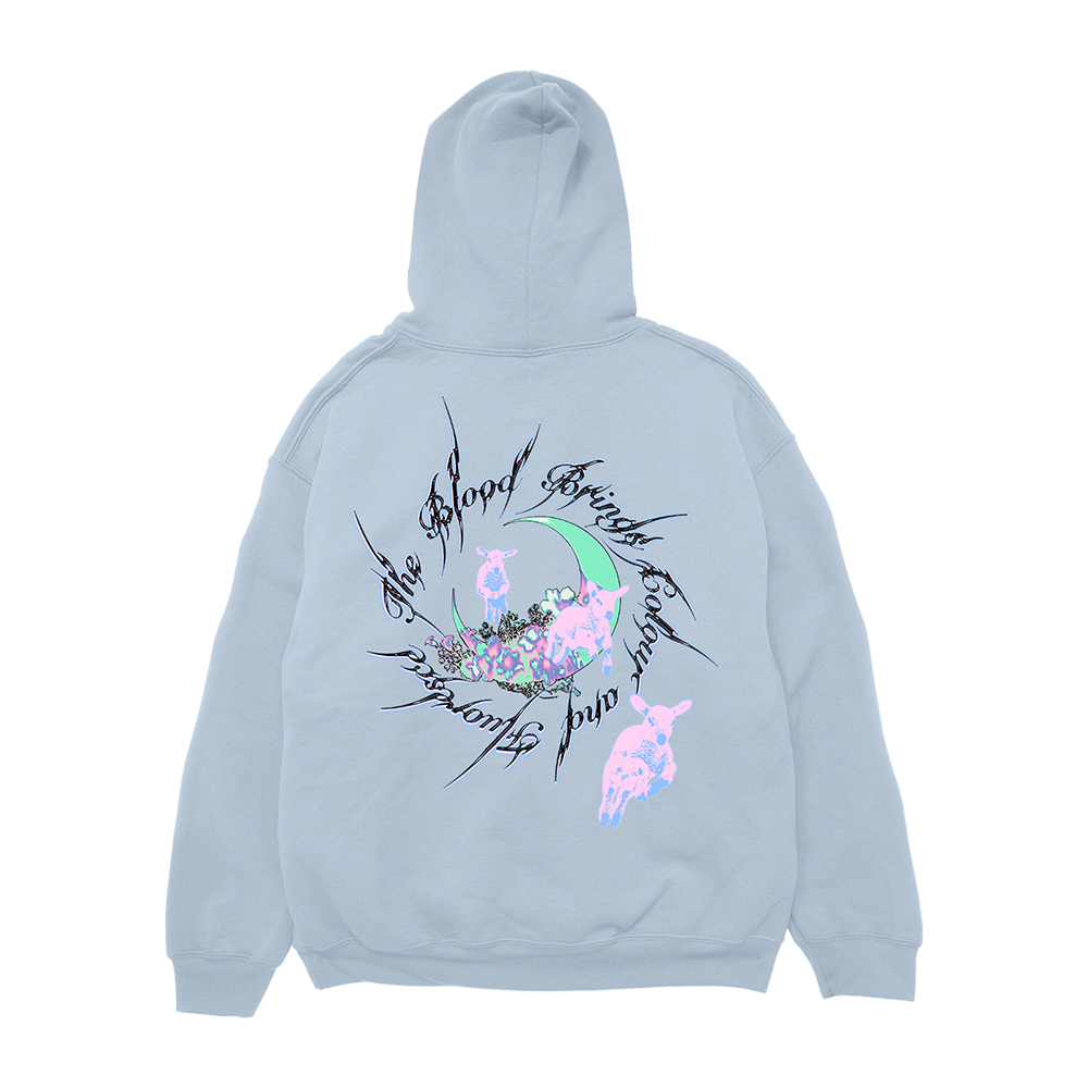 The Blood Brings Colour and Fluoresce Hoodie Back